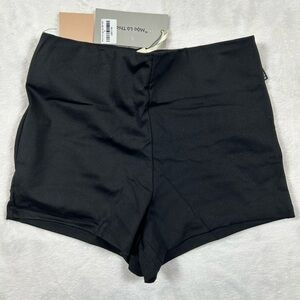 Bongbang Minimalist Black Mini Shorts Zipper Juniors S, M